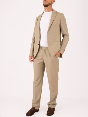 5. Pantalon chino d'été en laine technique fraîche pour homme RRD Beige
