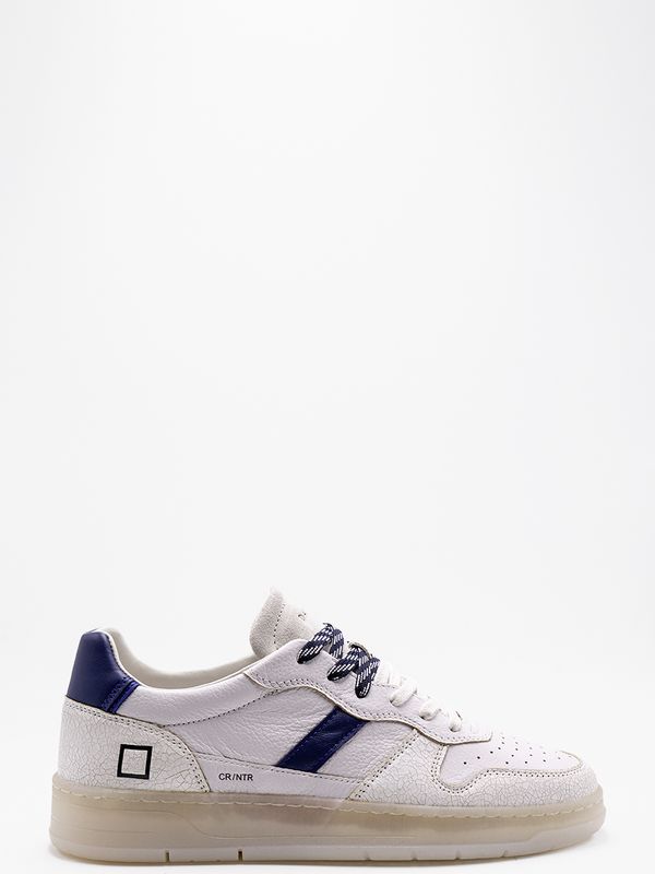 2. Sneakers Uomo D.A.T.E. Court 2.0 Natural WB Bianco Blu D.A.T.E. m441-c2-nt-wl