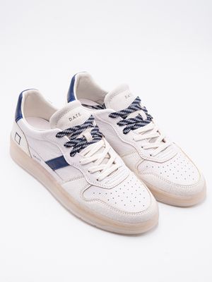 1. Sneakers Uomo D.A.T.E. Court 2.0 Natural WB Bianco Blu