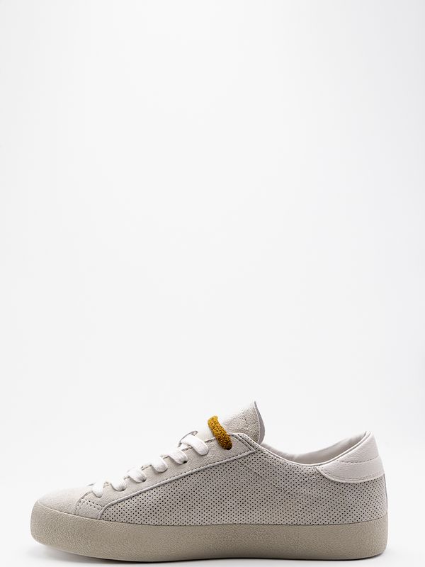 3. Baskets pour hommes D.A.T.E. Hill Low perforées colorées I Blanc D.A.T.E. m441-hl-pc-iv