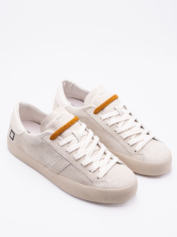 1. Baskets pour hommes D.A.T.E. Hill Low perforées colorées I Blanc D.A.T.E. m441-hl-pc-iv