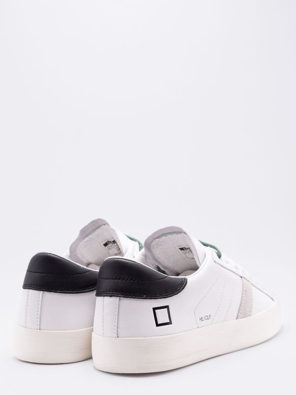 4. Sneakers Uomo D.A.T.E. Hill Low Calf WB Bianco Nero D.A.T.E. m441-hl-ca-wb