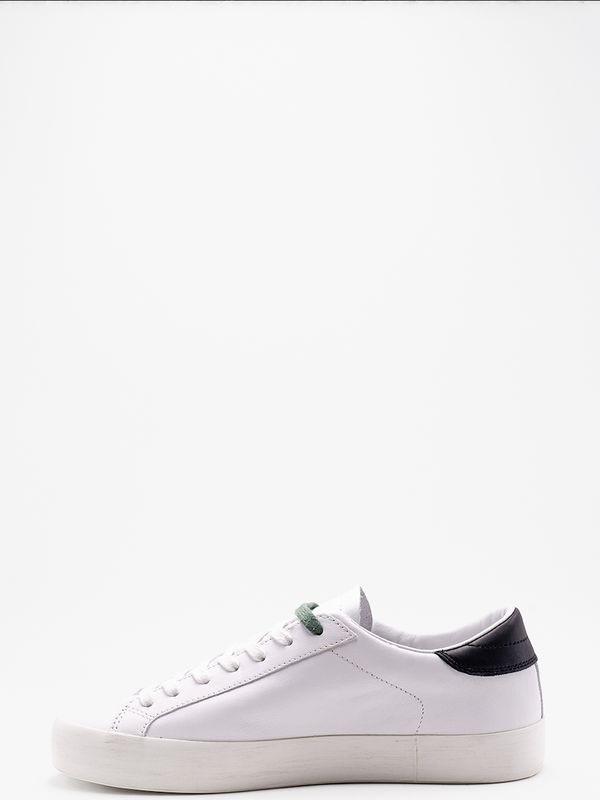 3. Sneakers Uomo D.A.T.E. Hill Low Calf WB Bianco Nero D.A.T.E. m441-hl-ca-wb