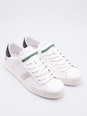 1. D.A.T.E. Men's Sneakers Hill Low Calf WB Black and White