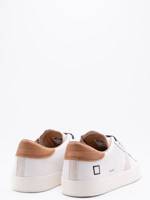 4. Sneakers Uomo D.A.T.E. Hill Low Calf WB Bianco Beige