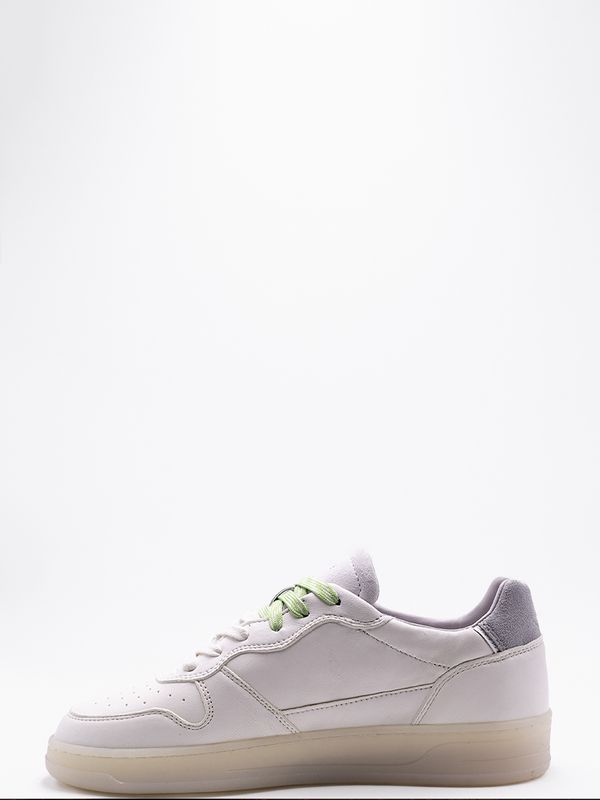 3. Sneakers Uomo D.A.T.E. Court 2.0 Vintage Calf WG Bianco Grigio D.A.T.E. m441-c2-vc-wy