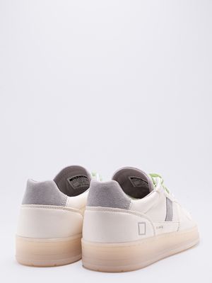 4. Baskets homme D.A.T.E. Court 2.0 Vintage Calf WG Blanc Gris
