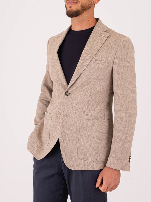 2. Giacca Uomo Manuel Ritz in Misto Cotone Slim Fit Beige MANUEL RITZ 4032g2038263116