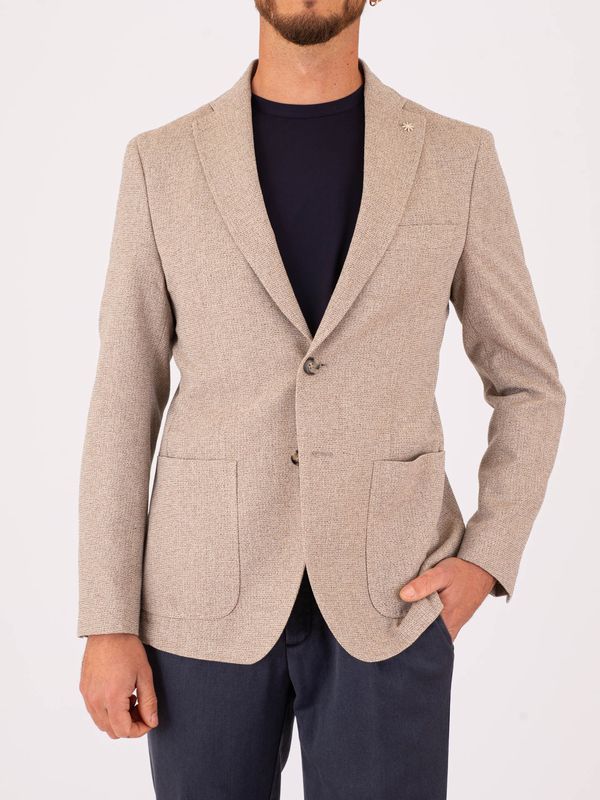 1. Giacca Uomo Manuel Ritz in Misto Cotone Slim Fit Beige MANUEL RITZ 4032g2038263116