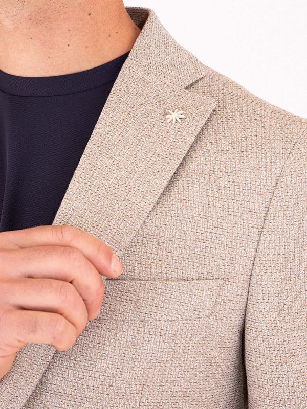 4. Giacca Uomo Manuel Ritz in Misto Cotone Slim Fit Beige MANUEL RITZ 4032g2038263116