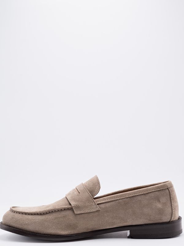3. Marechiaro 1962 Men's Suede Loafers with Leather Sole Light Beige MARECHIARO 1962 7768camoscio