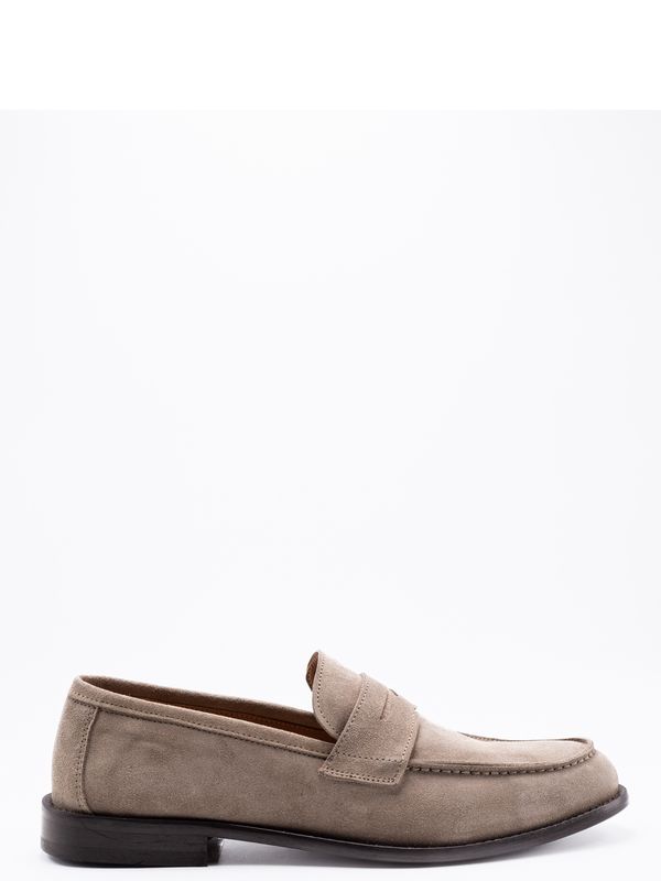 2. Marechiaro 1962 Men's Suede Loafers with Leather Sole Light Beige MARECHIARO 1962 7768camoscio