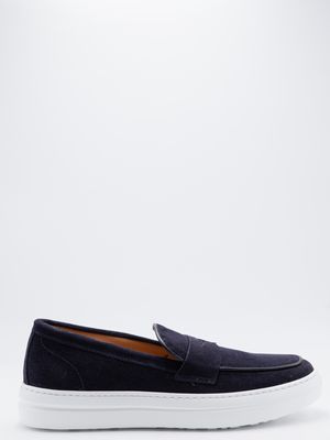 2. Mocassins en daim pour homme Marechiaro 1962 à semelle claire Bleu