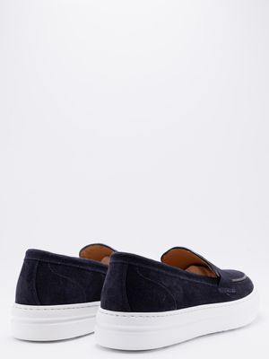 4. Mocassins en daim pour homme Marechiaro 1962 à semelle claire Bleu