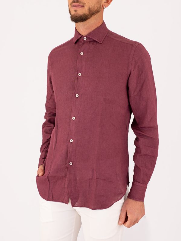 2. Camicia Uomo Xacus in Puro Lino Evolution-Regular tessuto leggero e traspirante Melenzana Xacus 21191.848ml