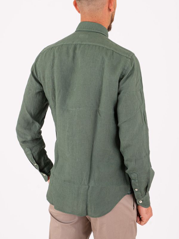 3. Camicia Uomo Xacus in Puro Lino Evolution-Regular tessuto leggero e traspirante Verde Xacus 21191.848ml