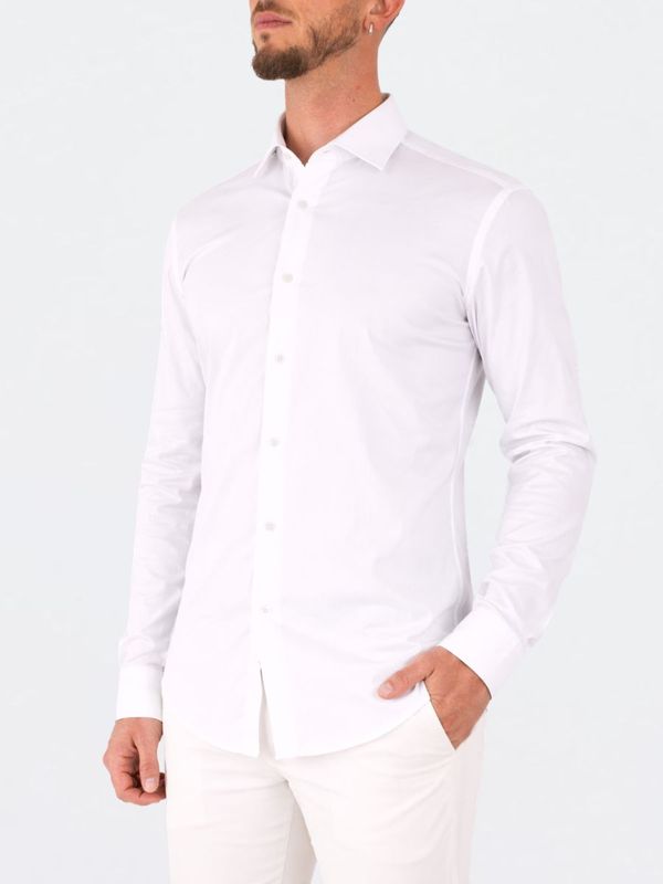 2. Chemise en jersey de coton pour homme Xacus Blanc Xacus 11462.j558ml