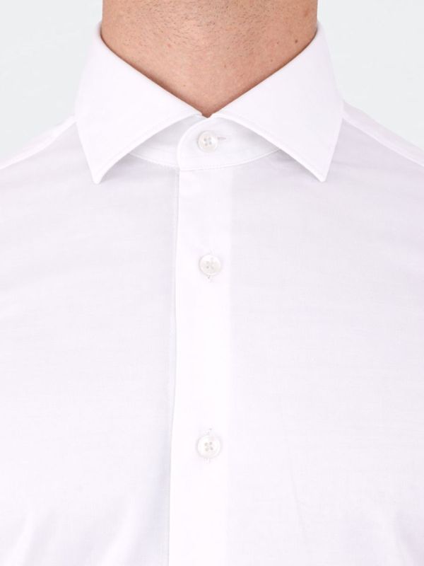 4. Chemise en jersey de coton pour homme Xacus Blanc Xacus 11462.j558ml