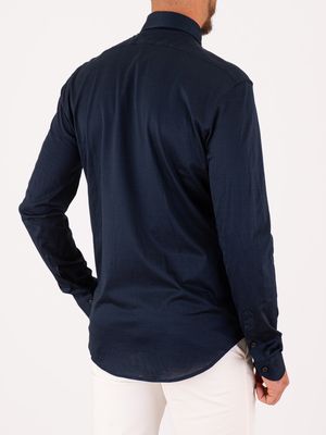 3. Xacus Men's Cotton Jersey Shirt Blue