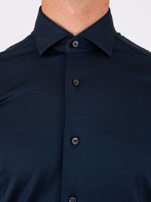 4. Xacus Men's Cotton Jersey Shirt Blue
