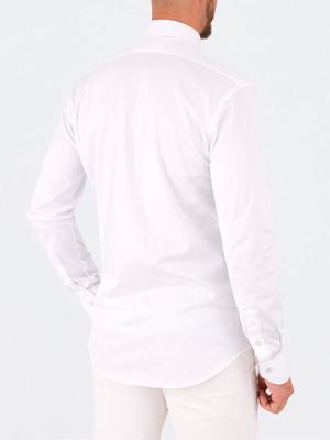3. Chemise en jersey de coton pour homme Xacus Blanc