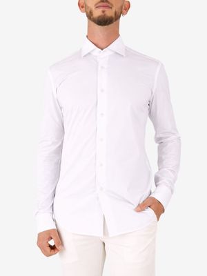 1. Chemise en jersey de coton pour homme Xacus Blanc