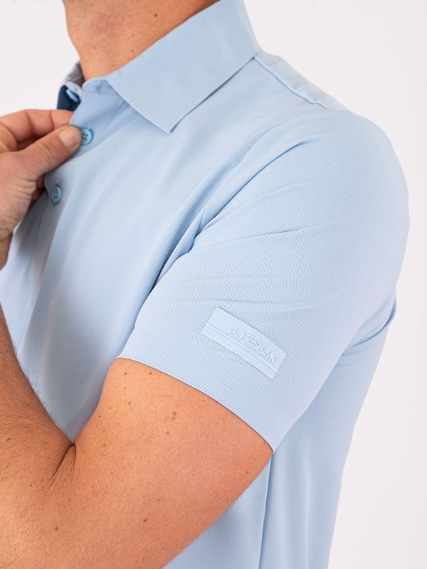 4. Polo Uomo Heskimo in Nylon Tecnico Celeste HèSKIMO he1410003