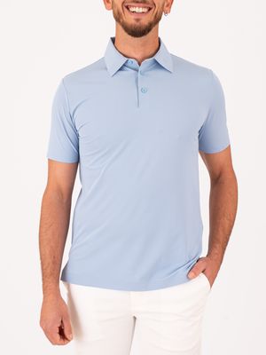1. Polo Uomo Heskimo in Nylon Tecnico Celeste