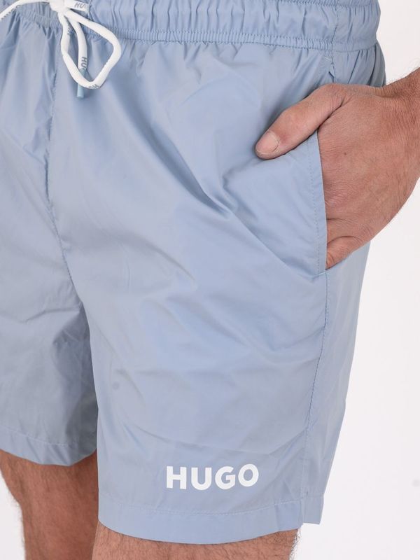 4. Boxer de bain pour homme HUGO avec logo contrastant et séchage rapide Céleste Hugo 50469312
