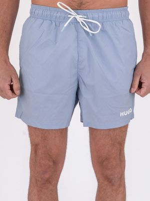 1. Boxer de bain pour homme HUGO avec logo contrastant et séchage rapide Céleste