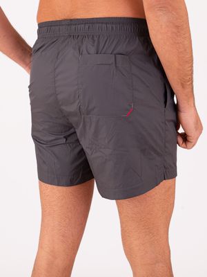 3. Boxer Mare Uomo HUGO con Logo a Contrasto e Asciugatura Rapida Grigio