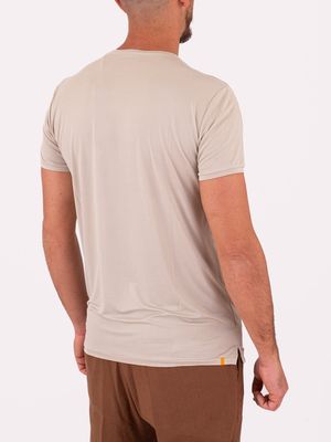 3. T-shirt Cupro uomo RRD dalla texture fluida e setosa Beige Chiaro