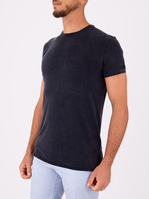 2. T-shirt Cupro uomo RRD dalla texture fluida e setosa Blue Black