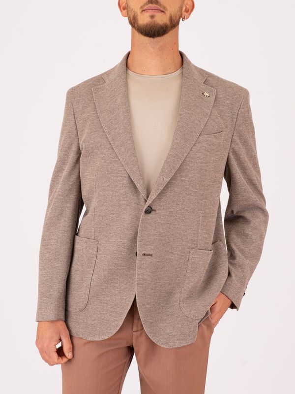 1. Manuel Ritz men's jacket in technical fabric, Drop 4 fit Beige MANUEL RITZ 4032g2724m263170