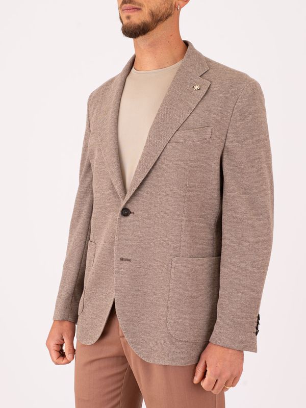 2. Manuel Ritz men's jacket in technical fabric, Drop 4 fit Beige MANUEL RITZ 4032g2724m263170