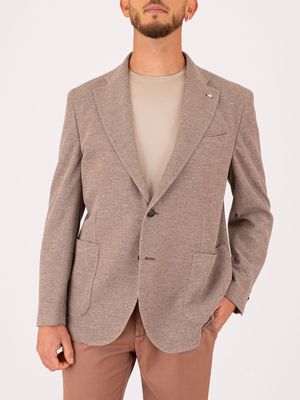 1. Veste homme Manuel Ritz en tissu technique, coupe Drop 4 Beige