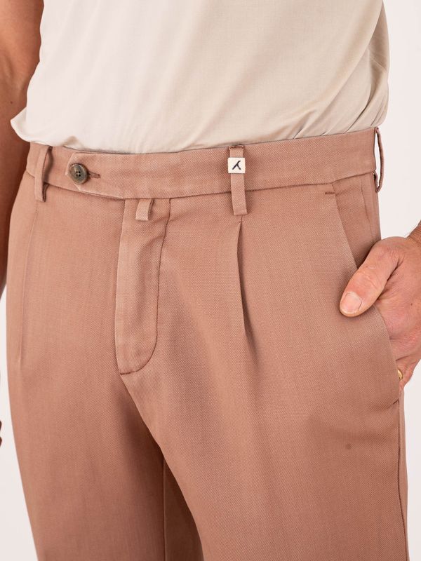 4. Myths Men's Trousers in Cool Virgin Wool with Front Pleats Onion MYTHS 26m19long145