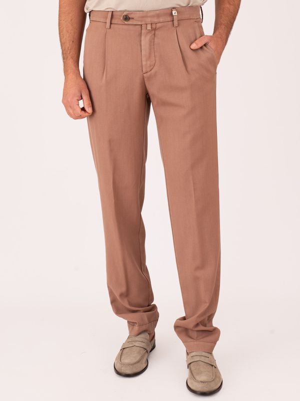 Pantalone Uomo Myths in Fresco di Lana Vergine con pinces frontali Onion MYTHS