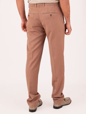 3. Myths Men's Trousers in Cool Virgin Wool with Front Pleats Onion