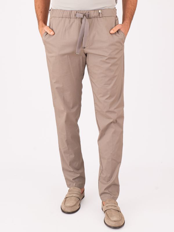 Pantalone Uomo Myths in Misto Cotone e Nylon con Vita Elasticizzata Tortora MYTHS
