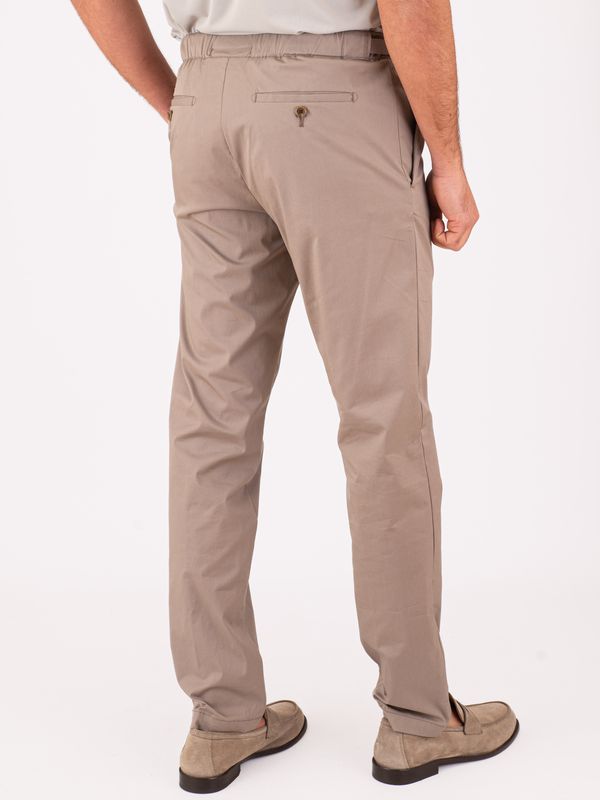 3. Pantalone Uomo Myths in Misto Cotone e Nylon con Vita Elasticizzata Tortora MYTHS 26m16l67