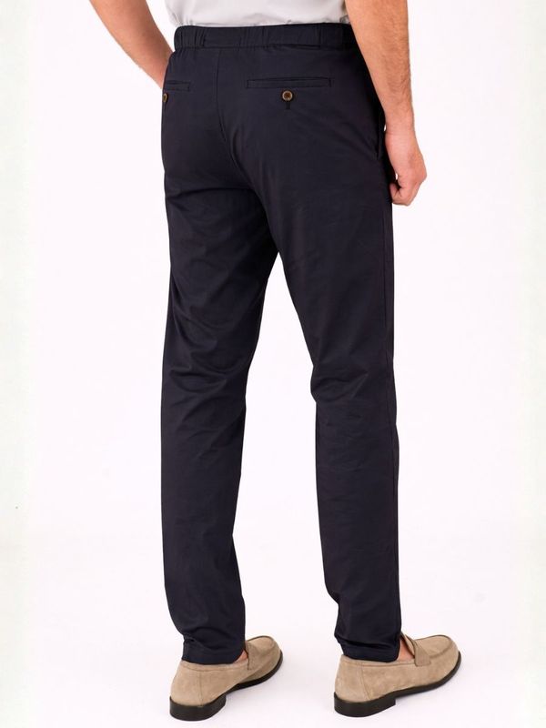 3. Pantalone Uomo Myths in Misto Cotone e Nylon con Vita Elasticizzata Blu MYTHS 26m16l67