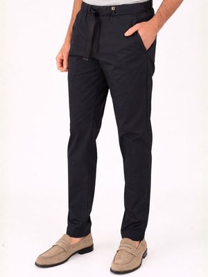 2. Pantalone Uomo Myths in Misto Cotone e Nylon con Vita Elasticizzata Blu