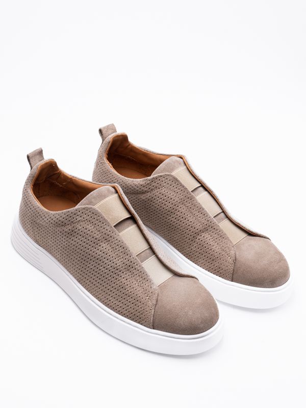 1. Sneakers Uomo Marechiaro 1962 in Camoscio e Tessuto Beige MARECHIARO 1962 3624