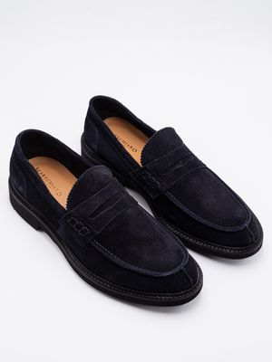 1. Marechiaro 1962 Men's Suede Loafers Blue