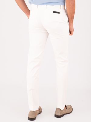 3. Marina Chalk Week End Light Pant Uomo RRD in Twill Tecnico Bianco