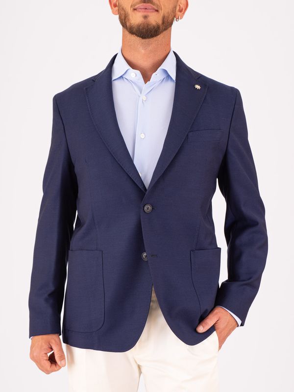 1. Manuel Ritz Men's Jacket in Cool Wool Drop 4 Blue MANUEL RITZ 4032g2034263128