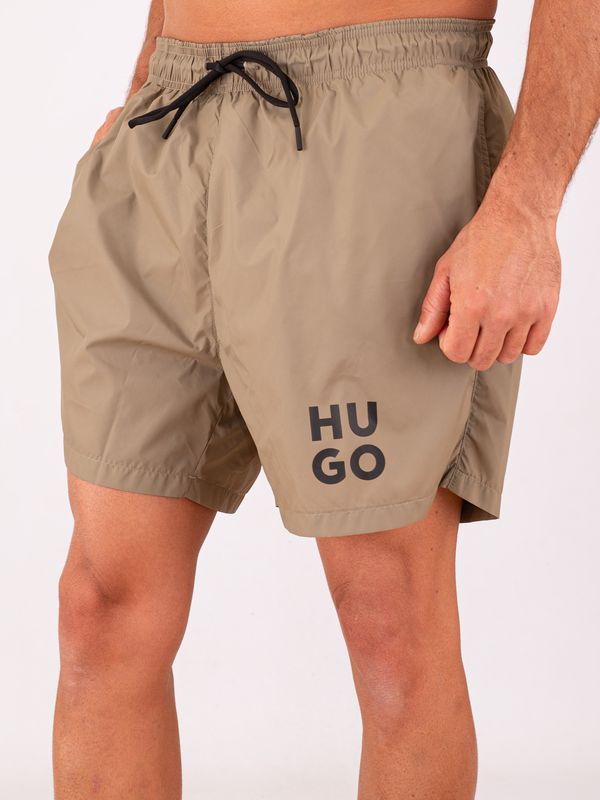 2. Boxer pour homme HUGO avec logo imprimé et cordon de serrage Vert Hugo 50510190