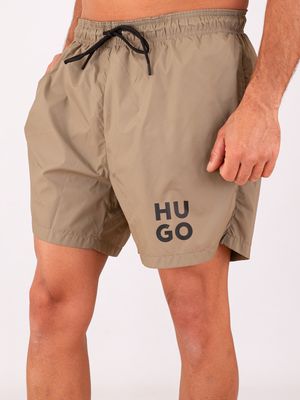2. Boxer pour homme HUGO avec logo imprimé et cordon de serrage Vert