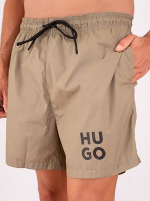 4. Boxer pour homme HUGO avec logo imprimé et cordon de serrage Vert
